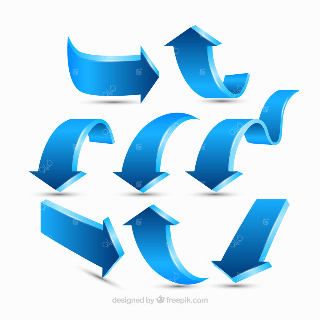 مجموعه‌ای از فلش‌های واقعی برای نشانه‌گذاری