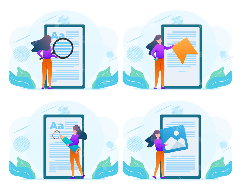 کتابخانه آنلاین: افراد در حال مطالعه کتاب با اپلیکیشن مطالعه روی گوشی هوشمند