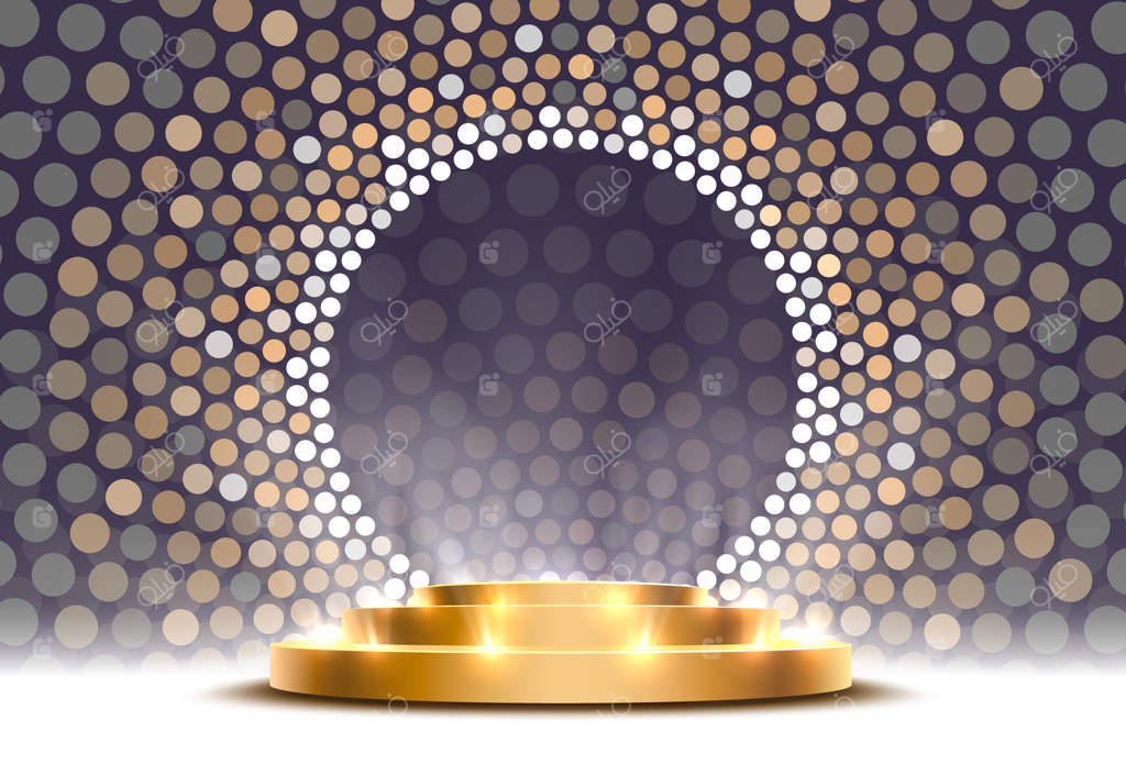 سکوی طلایی در پس‌زمینه خاکستری: برنده یا محبوب؟