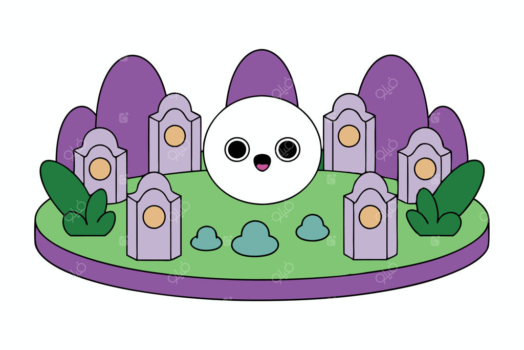 تصویر باغ تسخیر شده بامزه و ترسناک کایوایی