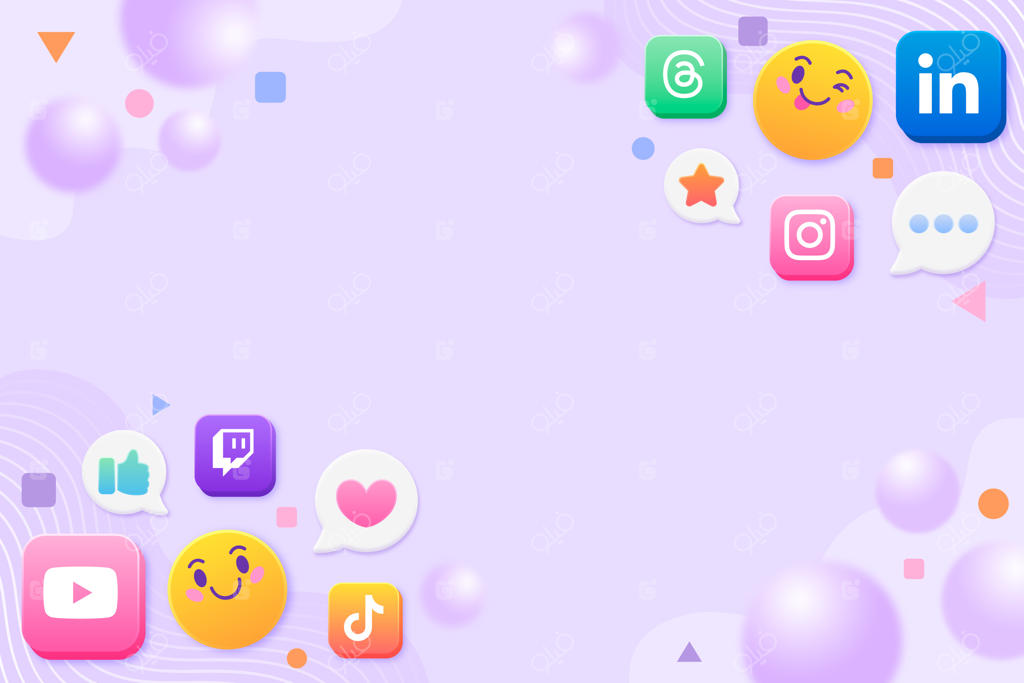 پس‌زمینه‌ی گرادیان برای شبکه‌های اجتماعی