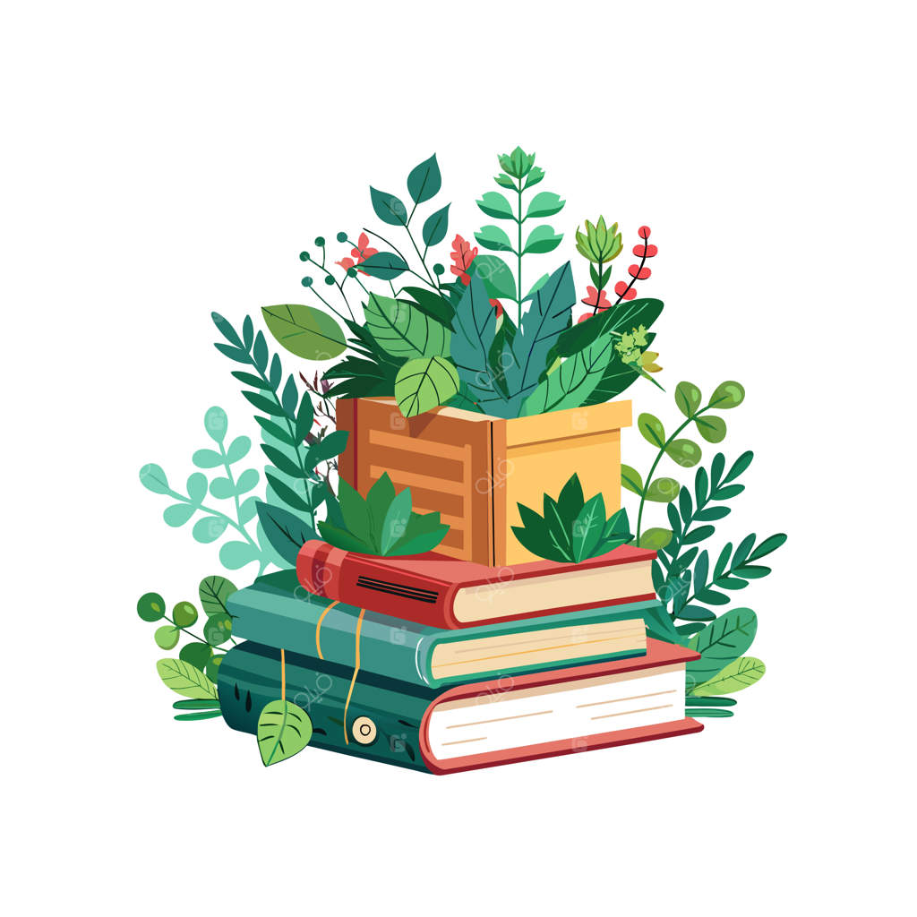 طرح مفهومی تصویرسازی وکتور از انبوه کتاب‌ها