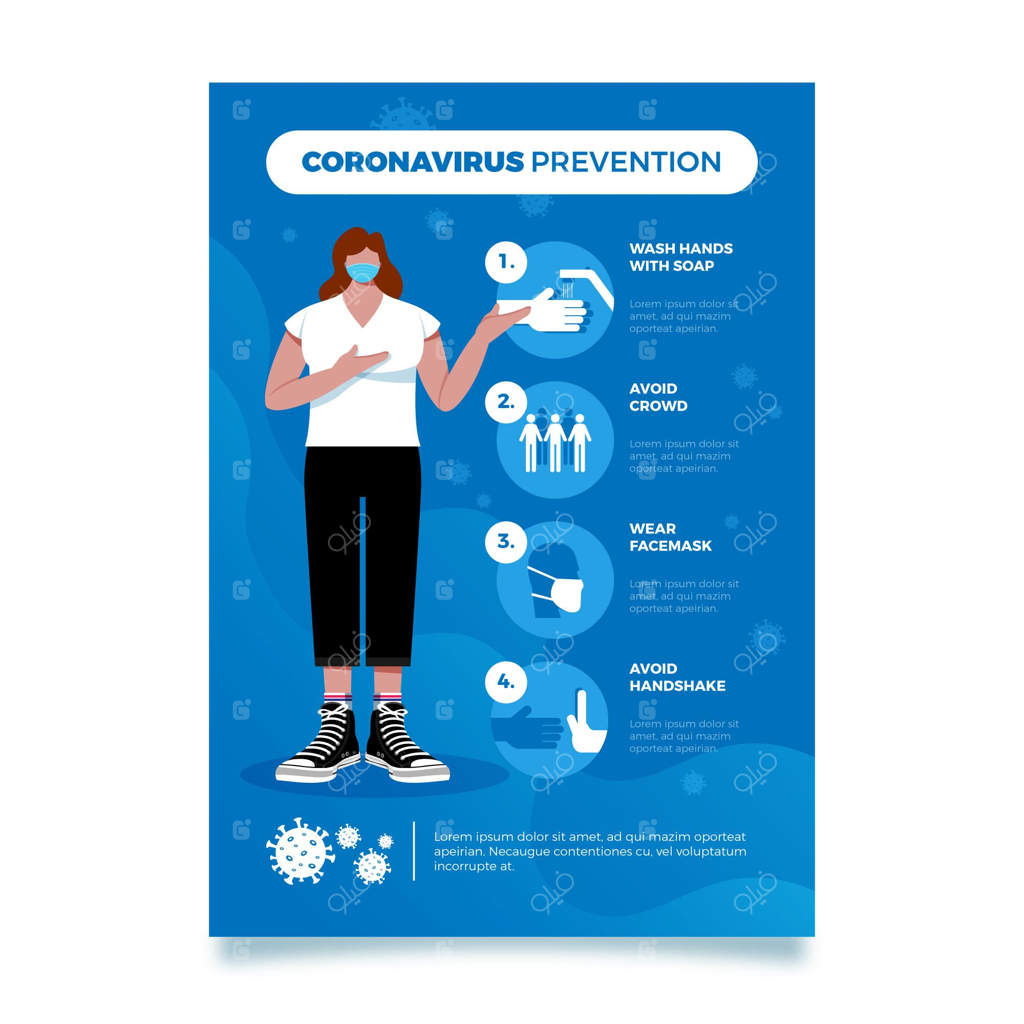 پوستر پیشگیری از ویروس کرونا