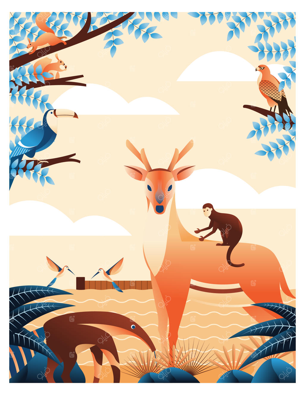 حیوانات و جنگل