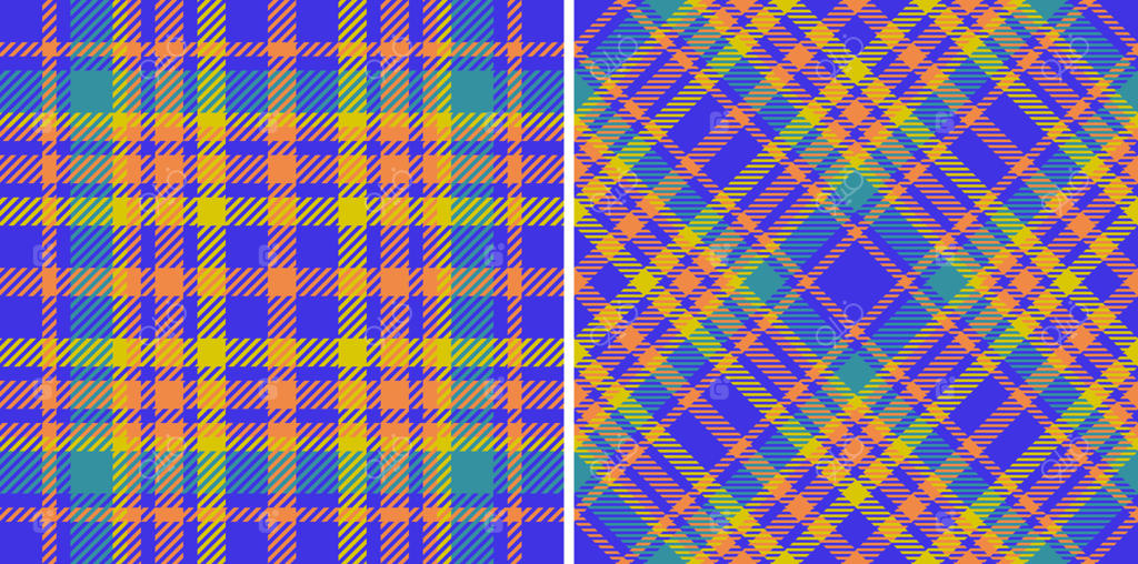 زمینه پارچه‌ای چهارخانه: پترن بافت تارتان - طرح پارچه شطرنجی زیبا و یکپارچه
