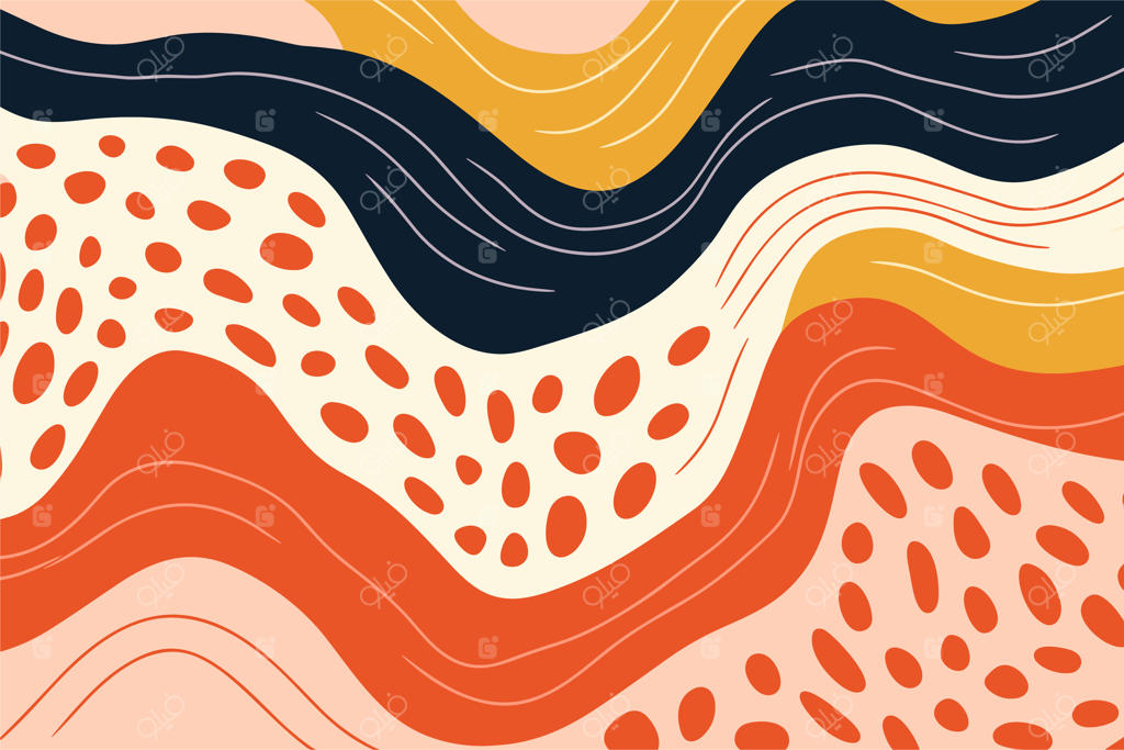 پس‌زمینه طرح گل انتزاعی