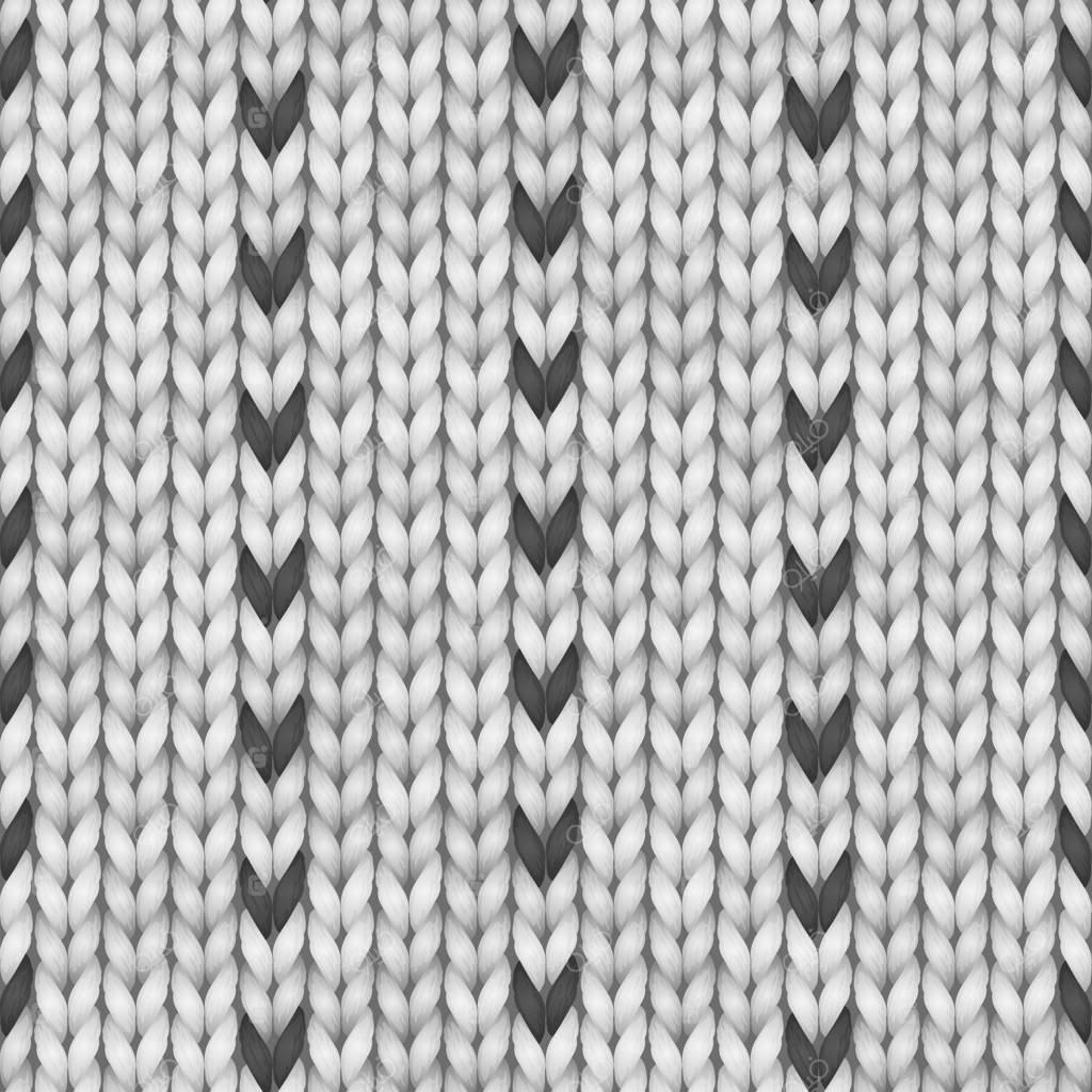 طراحی ژاکت نروژی سیاه و سفید با پترن فِیر آیل. پترن بافت بدون دوخت.