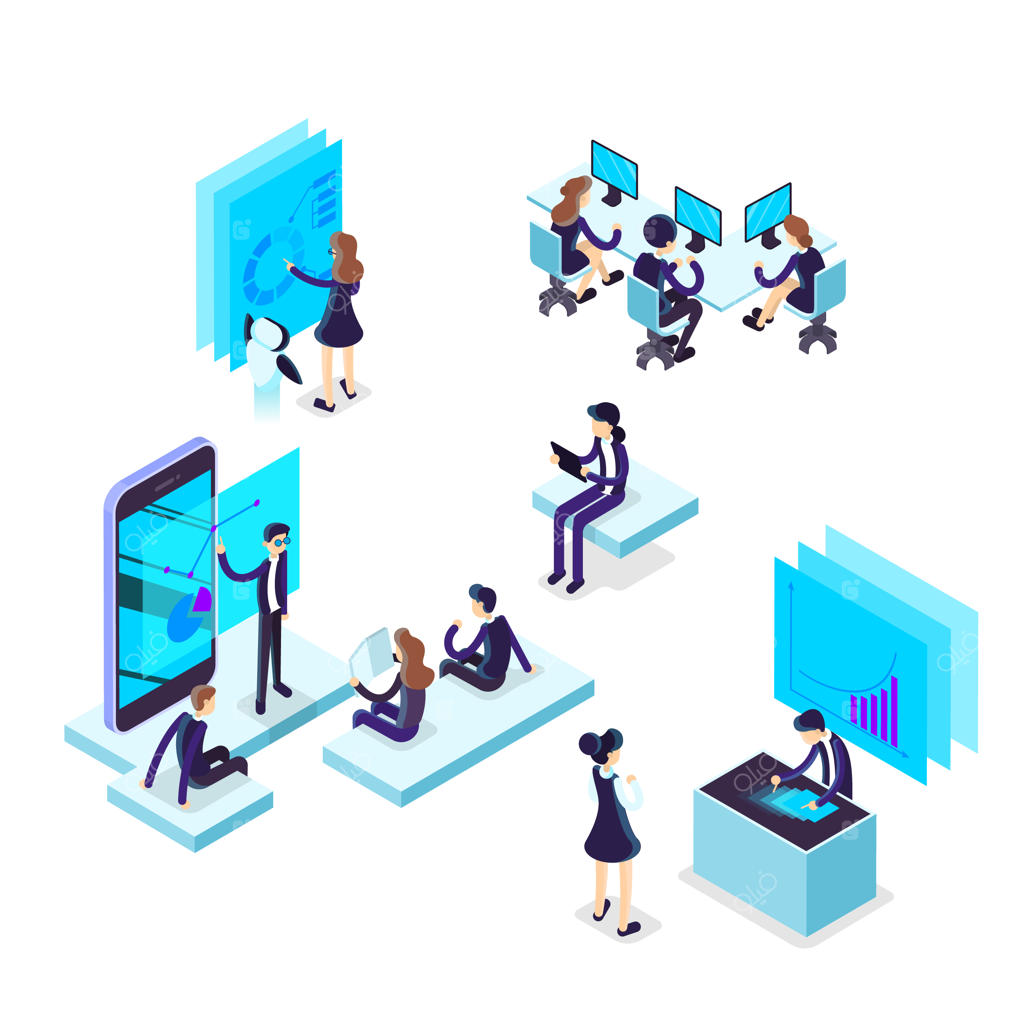 مفهوم فرآیند کاری: همکاری تیمی در محیط کسب و کار