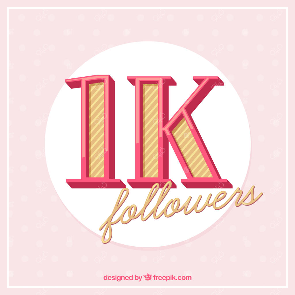 پس‌زمینه‌ی قدیمی با ۱۰۰۰ دنبال‌کننده