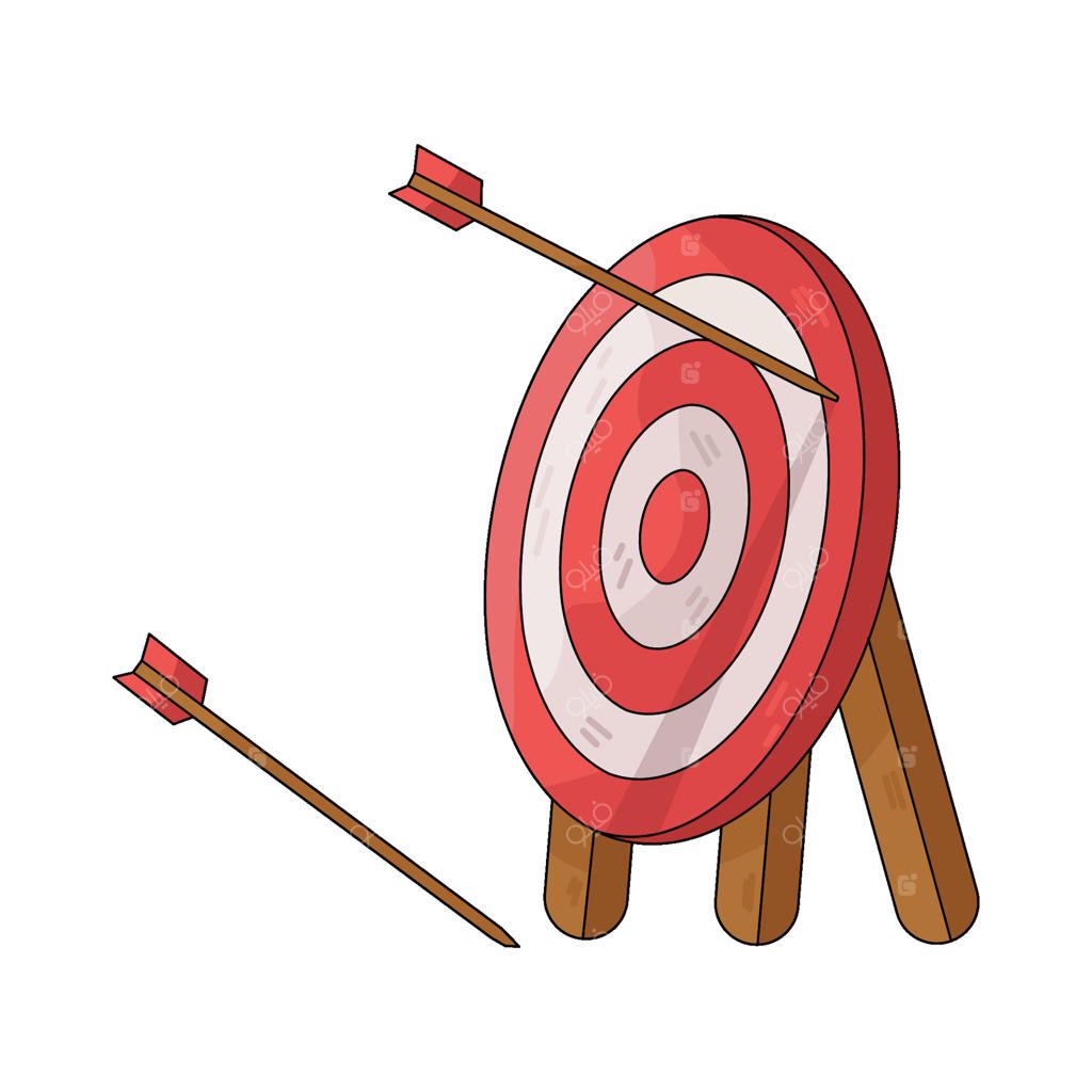 تیر به هدف قرمز خوردن