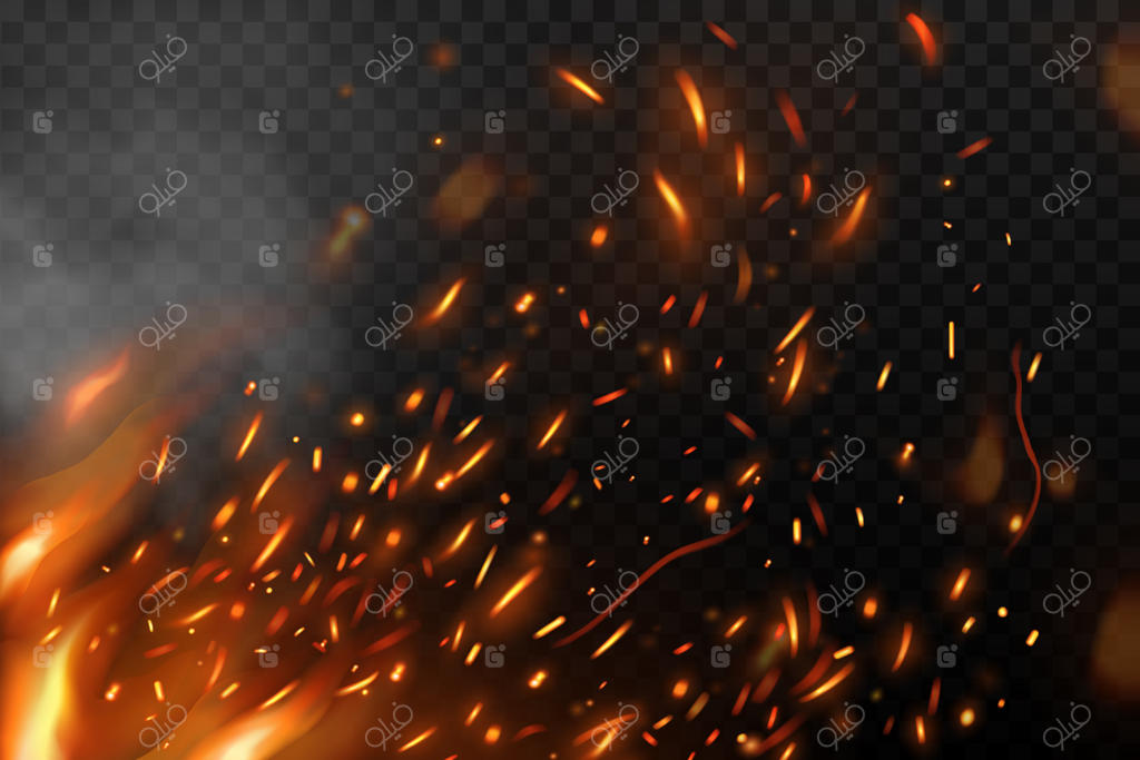 شعله‌ای با جرقه‌های آتشین