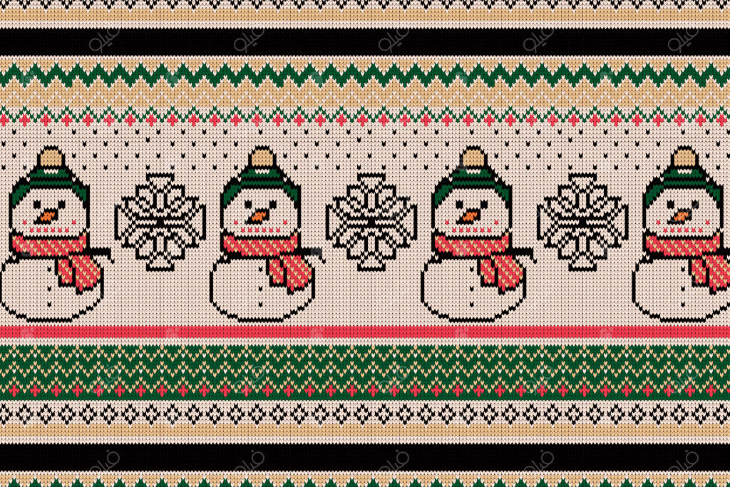 پس‌زمینه‌ی دست‌کشیده پلیور زشت برای فصل کریسمس