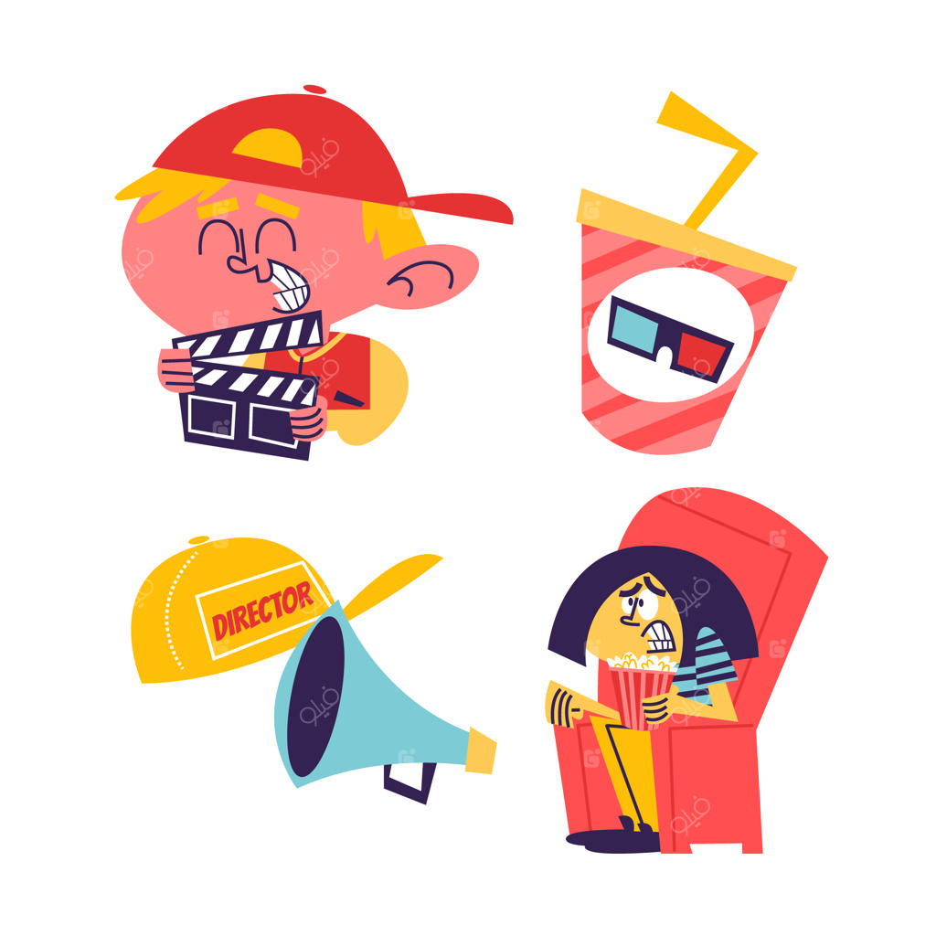 برچسب‌های سینمایی کارتونی نوستالژیک