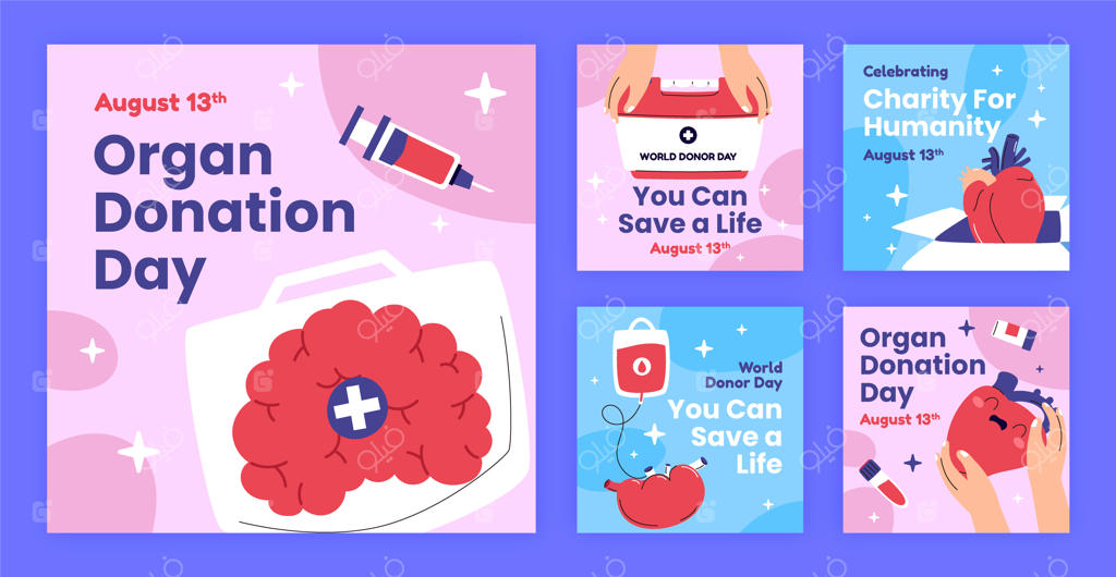 مجموعه پست‌های اینستاگرام برای روز جهانی اهدای عضو