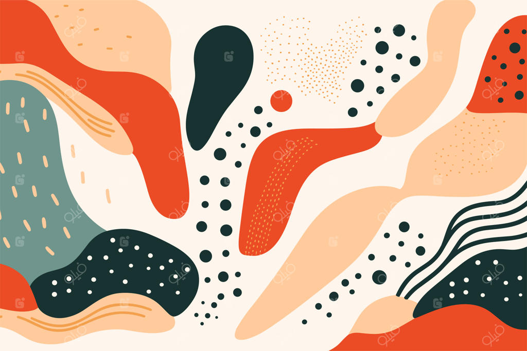 پوستر با پس‌زمینه انتزاعی