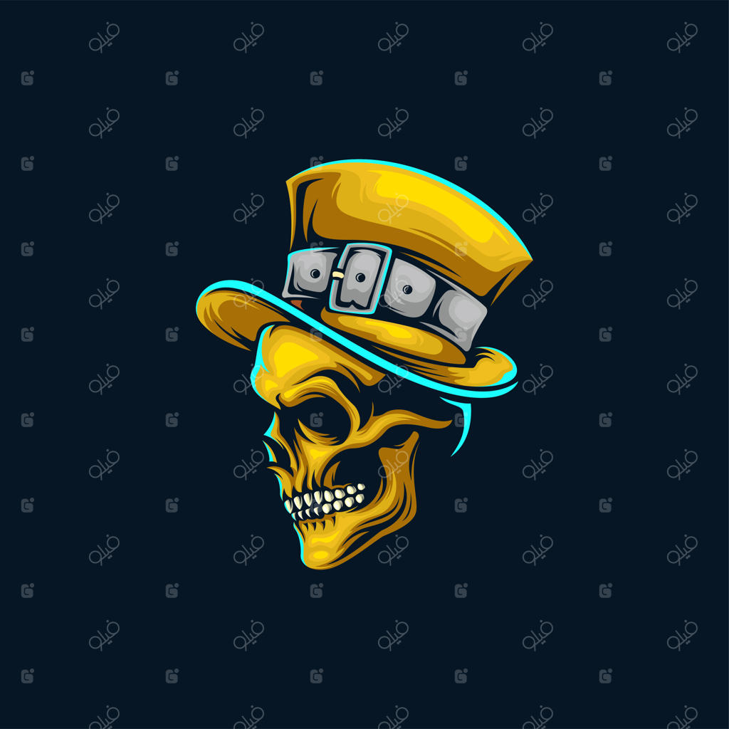 تصویرسازی طراحی جمجمه