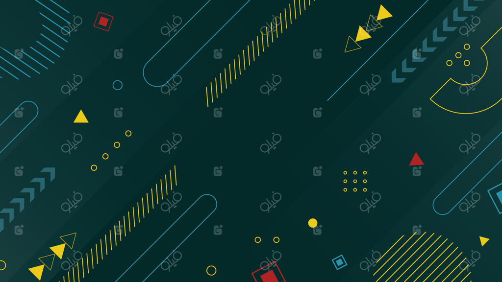 پس‌زمینه طرح هندسی رنگارنگ