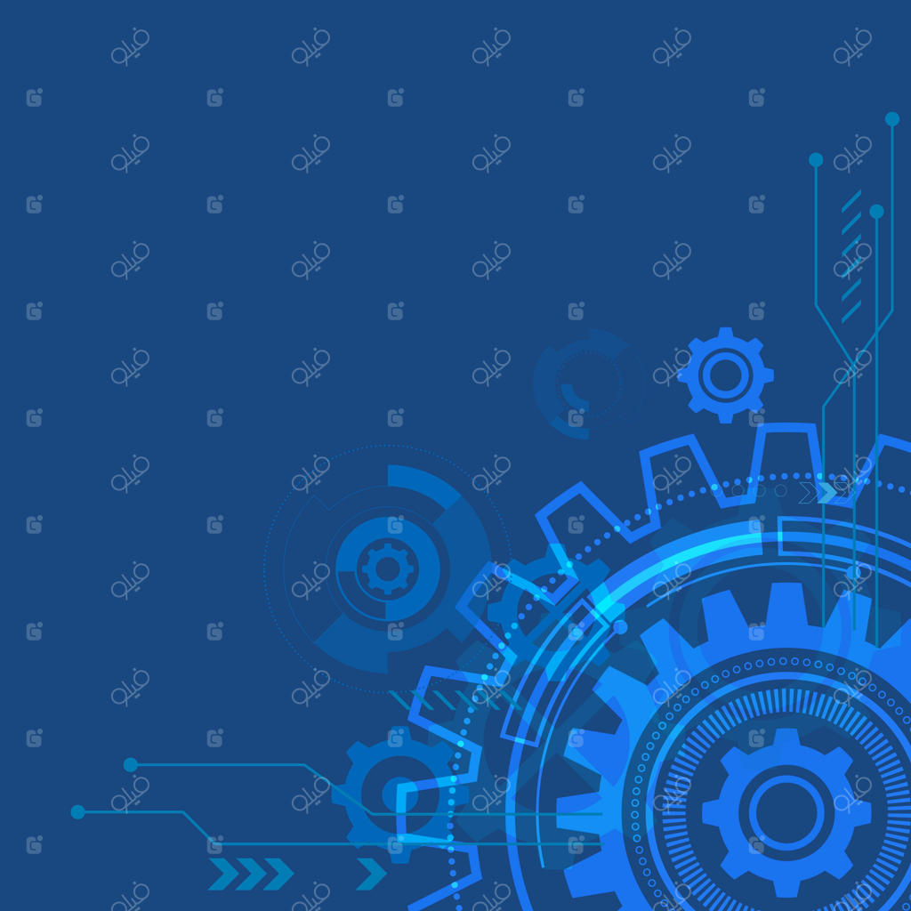 تصویرسازی وکتور آیکون چرخ‌دنده آینده‌نگرانه