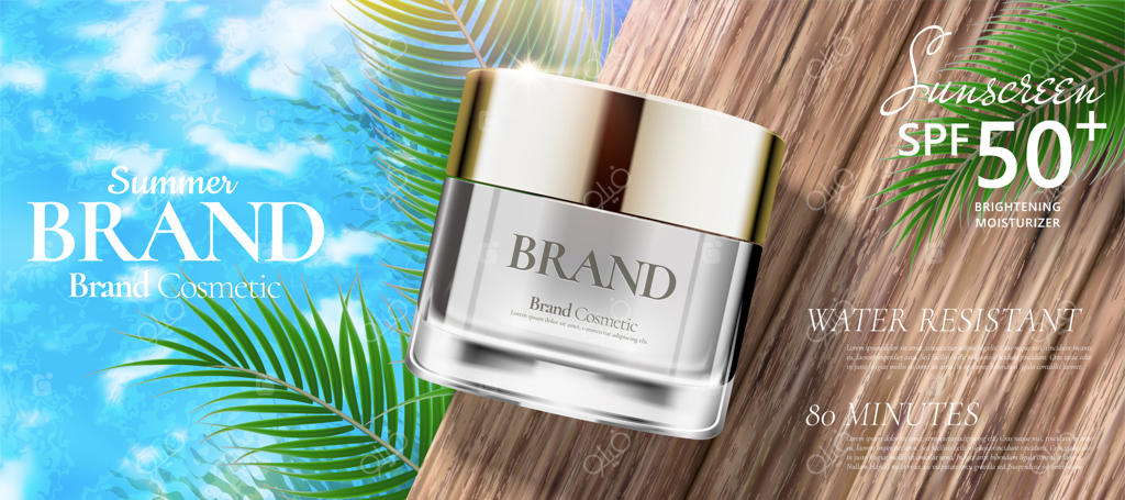 آگهی‌های محصولات کرم ضد آفتاب