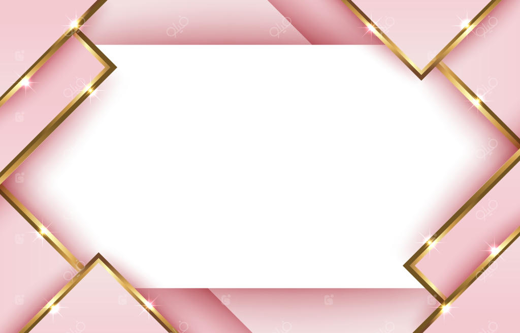 پس‌زمینه هندسی صورتی طلایی مدرن