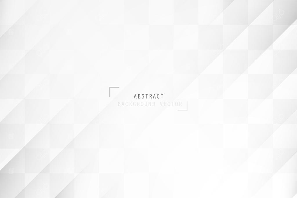 پس‌زمینه‌ی گرادیان سفید و خاکستری با اشکال هندسی انتزاعی. پس‌زمینه‌ای مدرن و مینیمال با عناصر سفید. تصویر وکتور