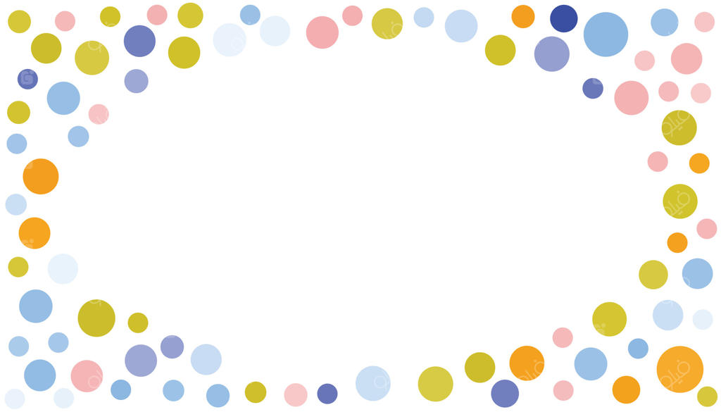 قاب گرد رنگارنگ با نقطه‌ها. حاشیه‌ای با اشکال دایره‌ای. هنر هندسی برای قاب، صفحات وب، چاپ، پوستر، قالب و پس‌زمینه انتزاعی.