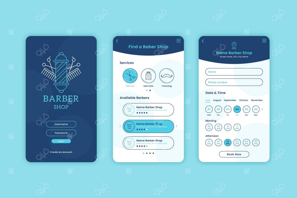 اپلیکیشن رزرو نوبت آرایشگاه