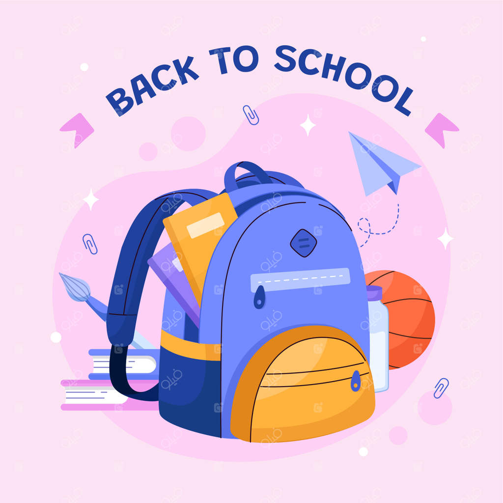 تصویرسازی فلت برای فصل بازگشت به مدرسه