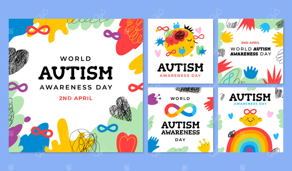 مجموعه پست‌های اینستاگرامی برای روز جهانی آگاهی از اوتیسم