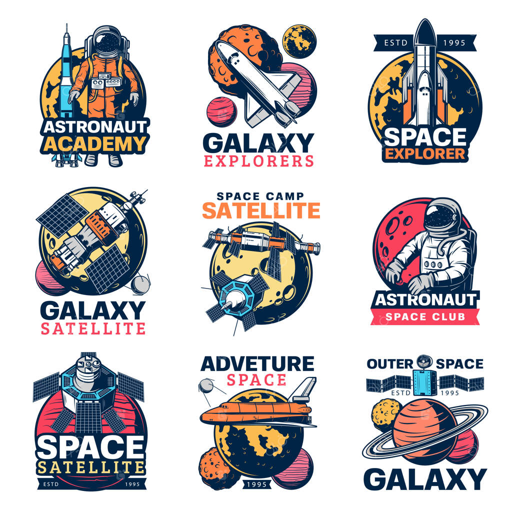 نمادهای فضانورد، سفینه فضایی و سیاره