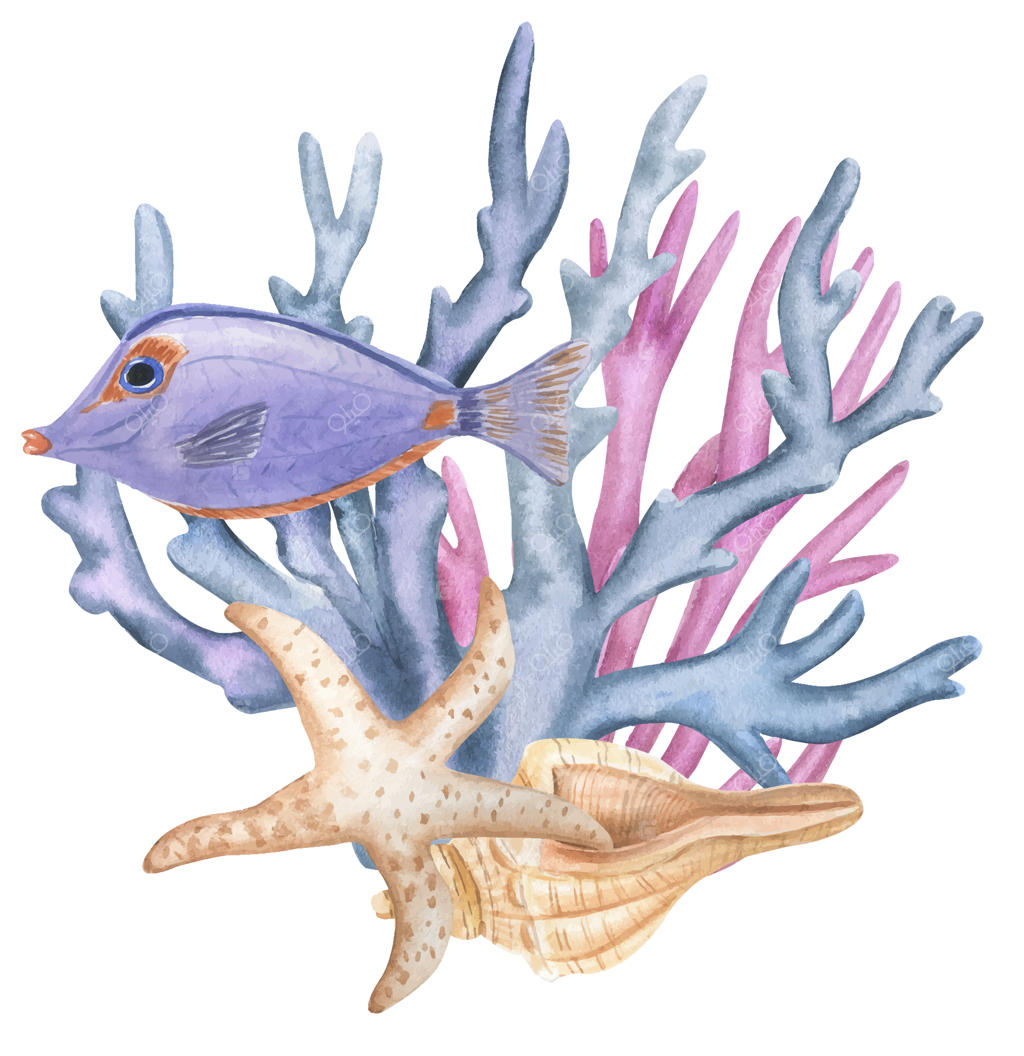 ترکیب ماهی‌های دریایی و جلبک‌ها