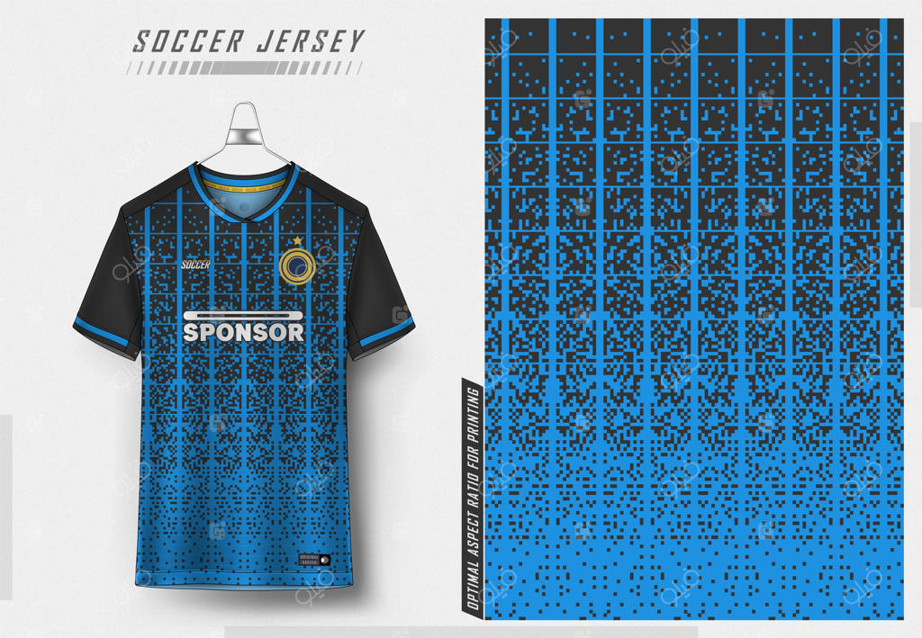 طراحی پیراهن فوتبال برای چاپ سابلیمیشن