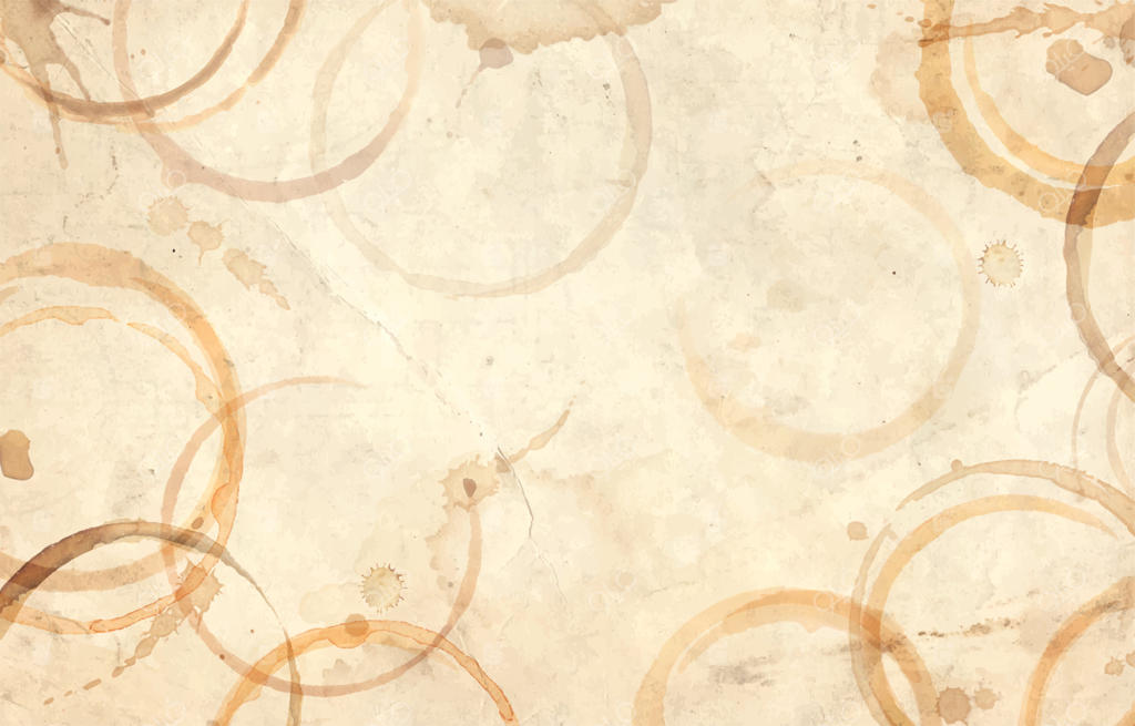 لکه‌های قهوه روی پس‌زمینه کاغذ قدیمی