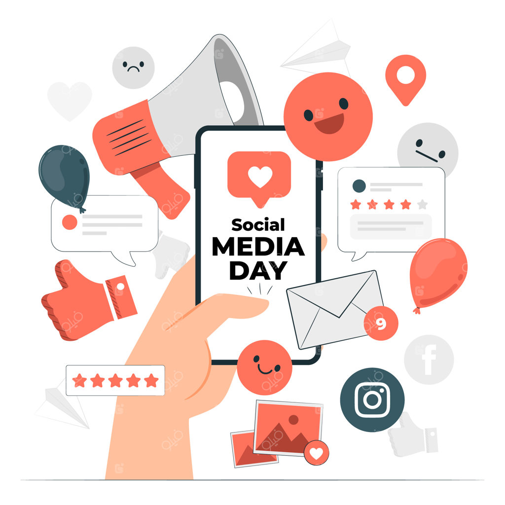 تصویرسازی مفهومی روز شبکه‌های اجتماعی