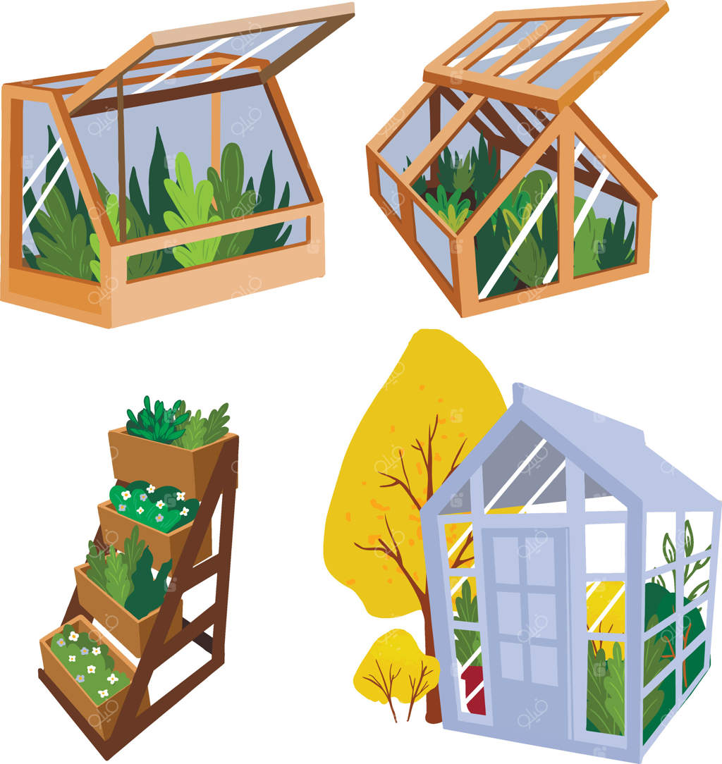 مجموعه‌ای از تصاویر گلخانه‌های باغی