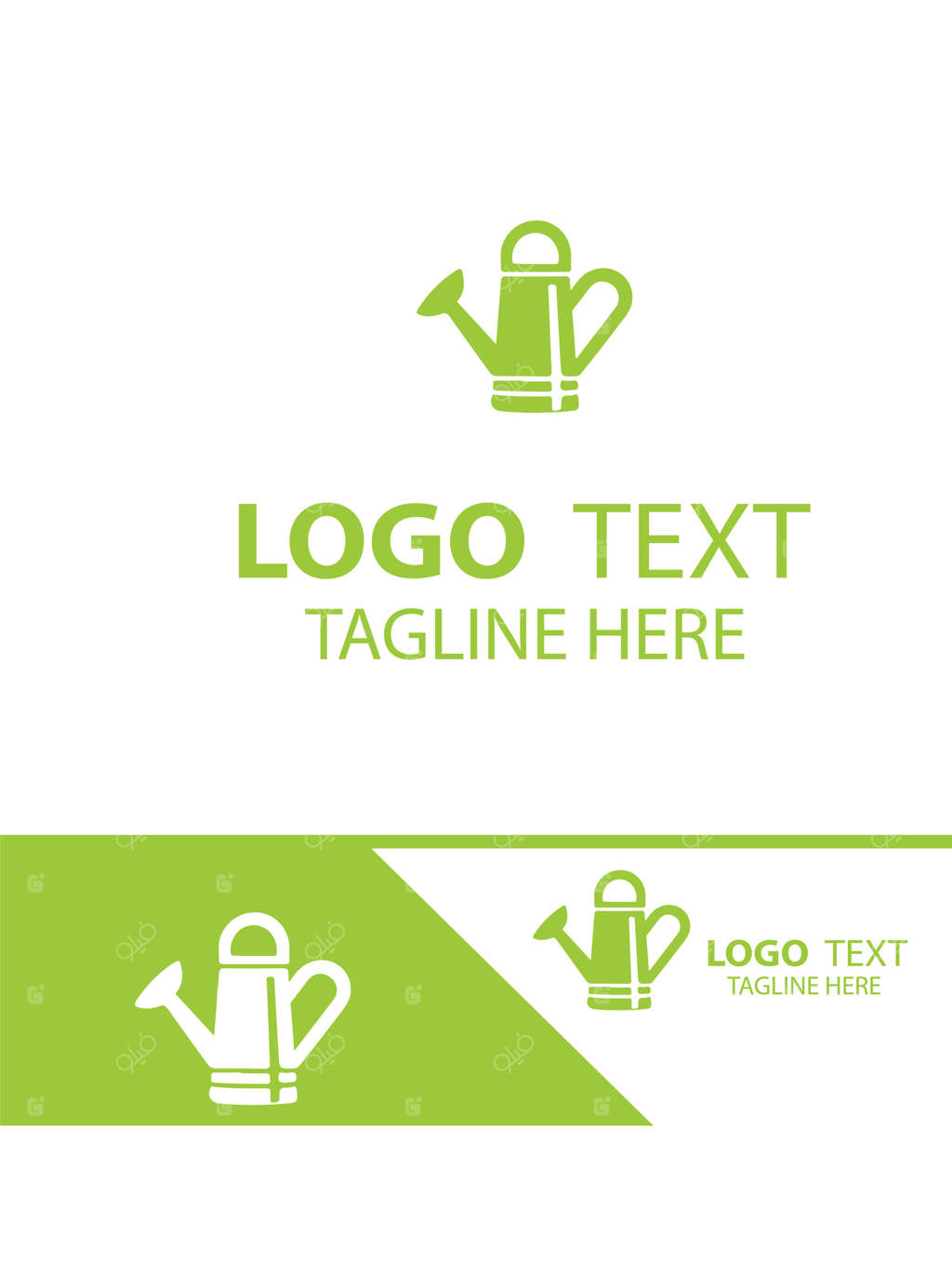 لوگوی باغبانی باغ‌های درخشان سبز