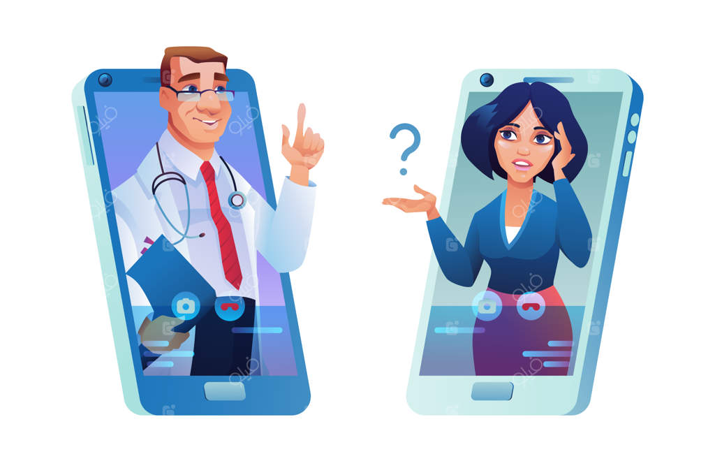 مشاوره آنلاین با پزشک از طریق تلفن هوشمند برای خانم‌ها