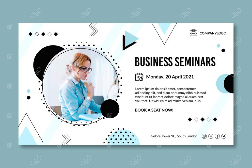 قالب بنر تجاری عمومی