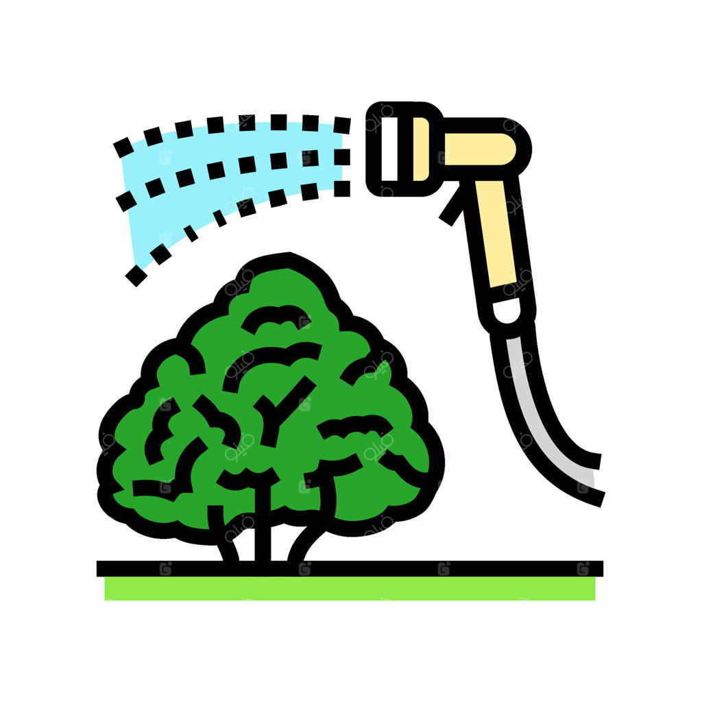 آبیاری گیاهان: نگهداری از باغ همراه با تصویر رنگی