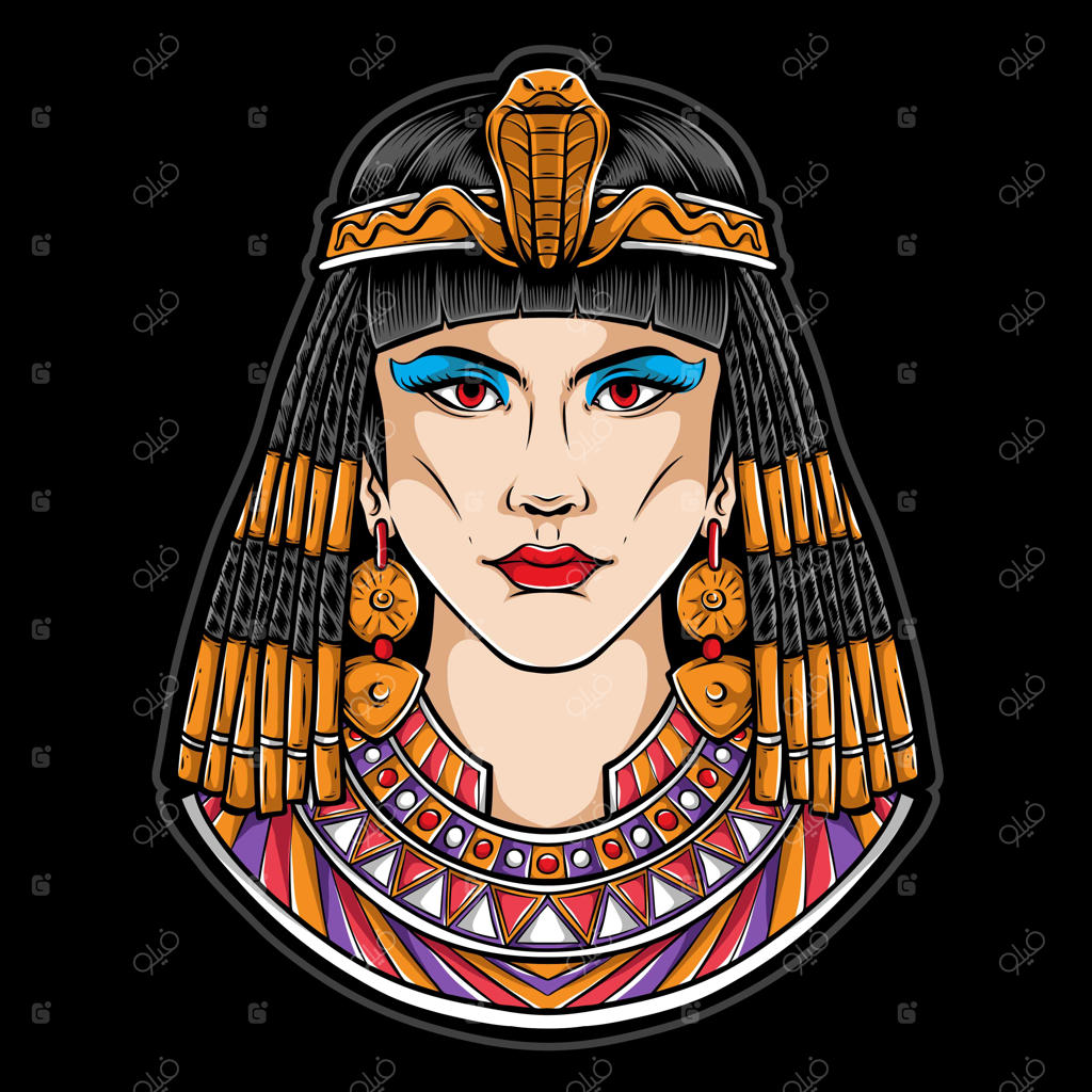 تصویرسازی لوگوی کلئوپاترای مصری