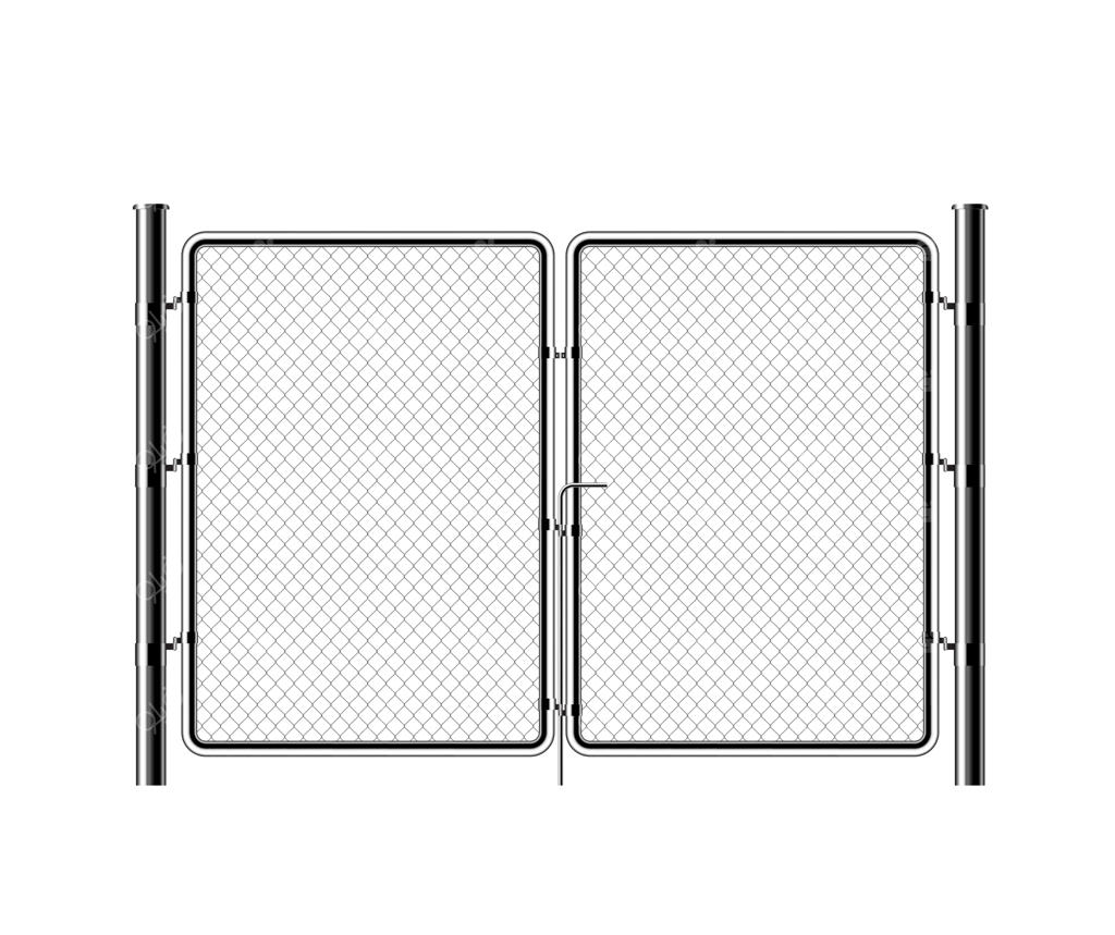نرده‌ واقع‌گرایانه از زنجیر فلزی.