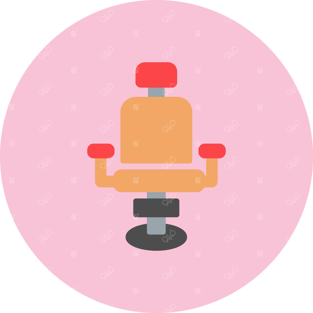 آیکون وکتور صندلی آرایشگاه