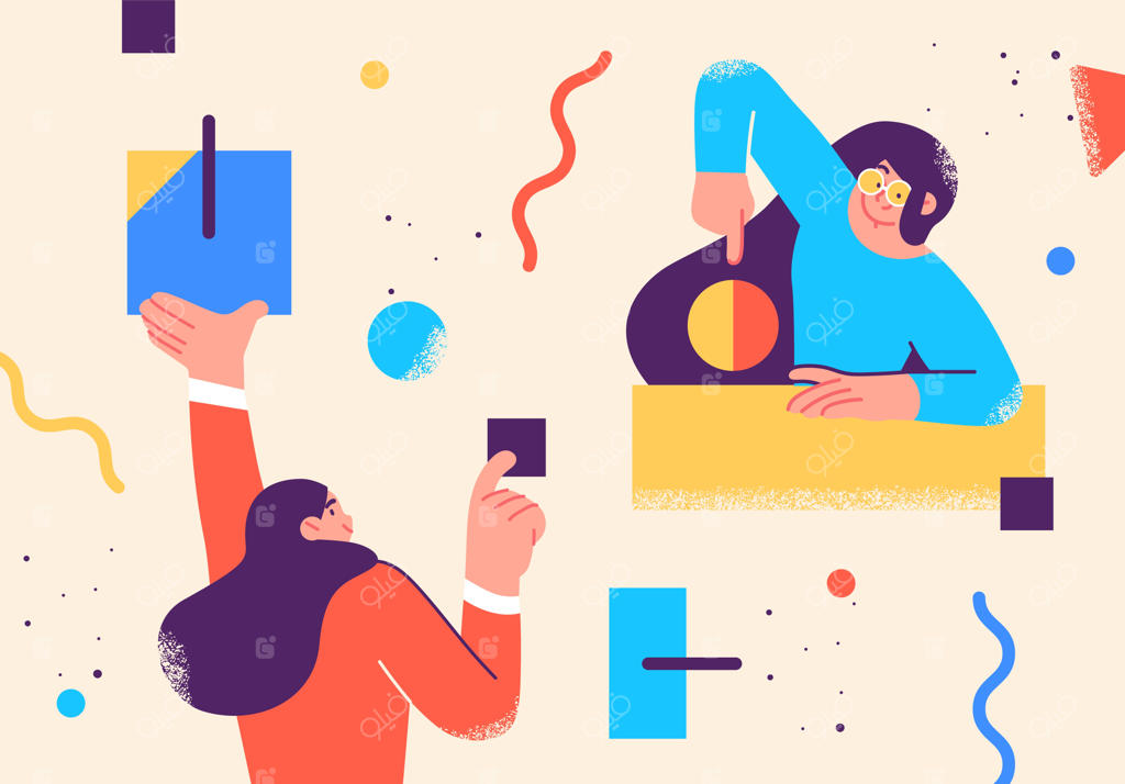 تصویرسازی افراد در محیط کاری به سبک تخت: شخصیت‌ها و ارتباطات بین همکاران