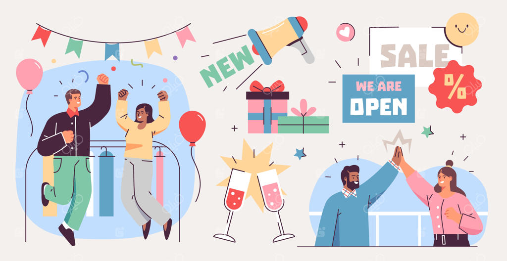 مراسم افتتاحیه بزرگ یا مفهوم رویداد مراسم بزرگ دیگر