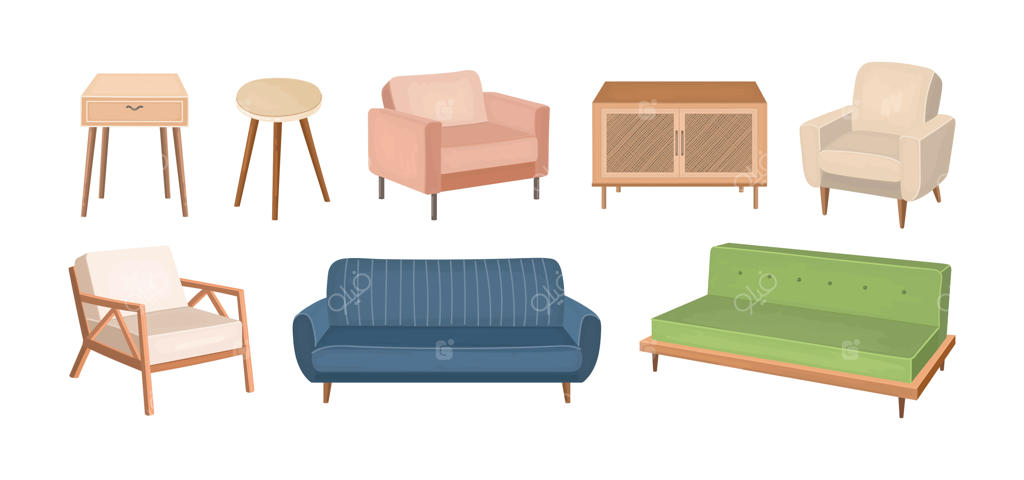 تصاویر مجموعه اجزای مبلمان خانگی