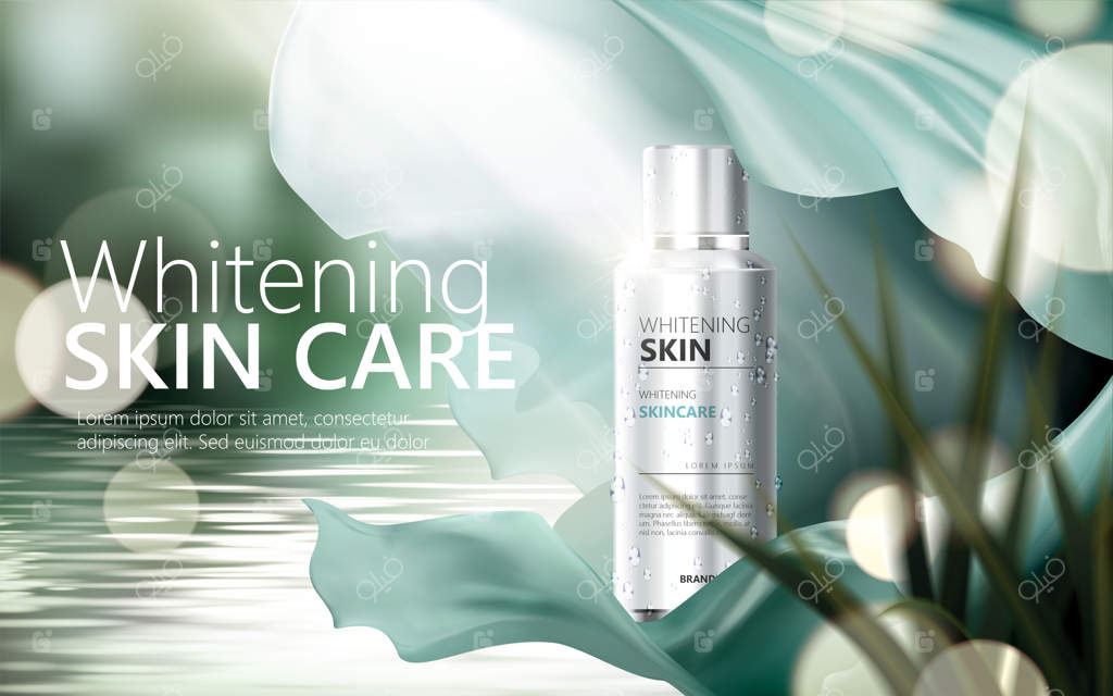 تصویرسازی تبلیغات مراقبت از پوست تازه‌کننده