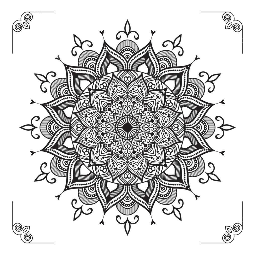 طراحی مدرن و خلاقانه پس‌زمینه وکتور ماندالا با الگوی مجلل و انتزاعی