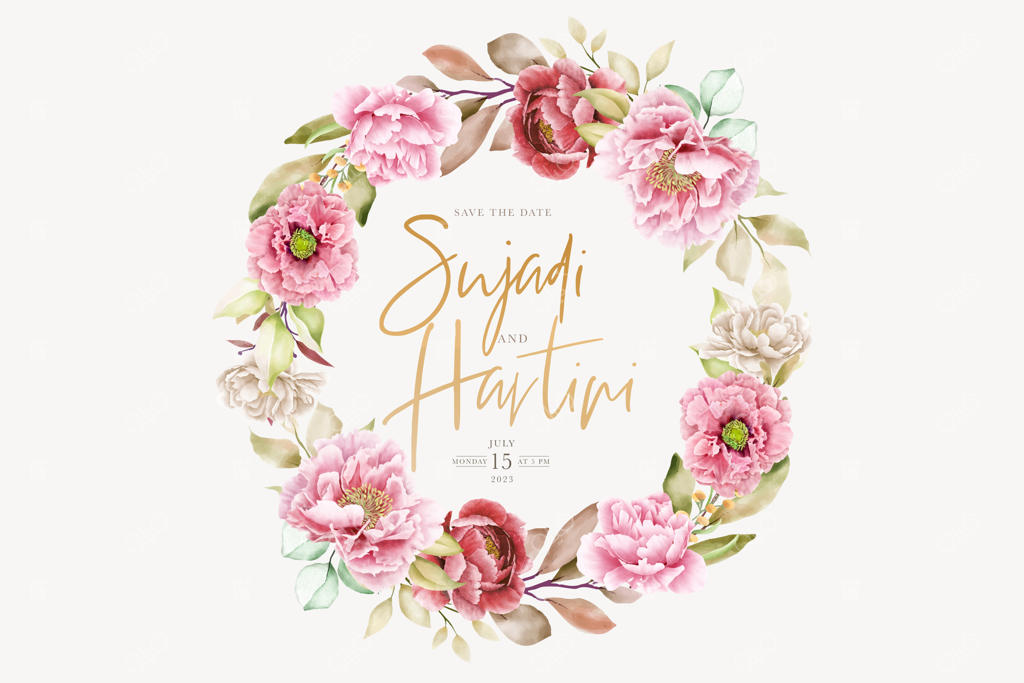 طراحی تاج گل صد تومانی دست‌کشیده شده