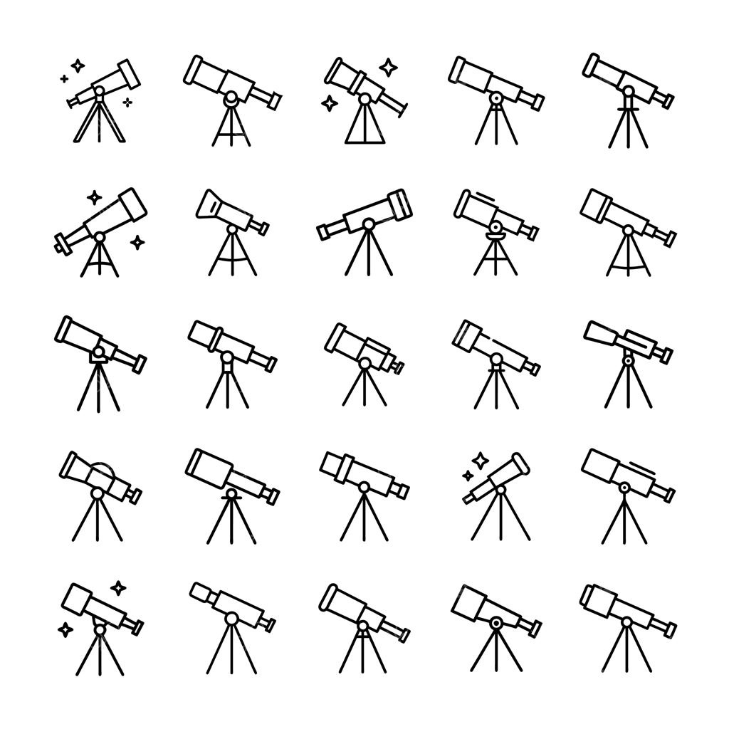 مجموعه آیکون‌های تلسکوپ