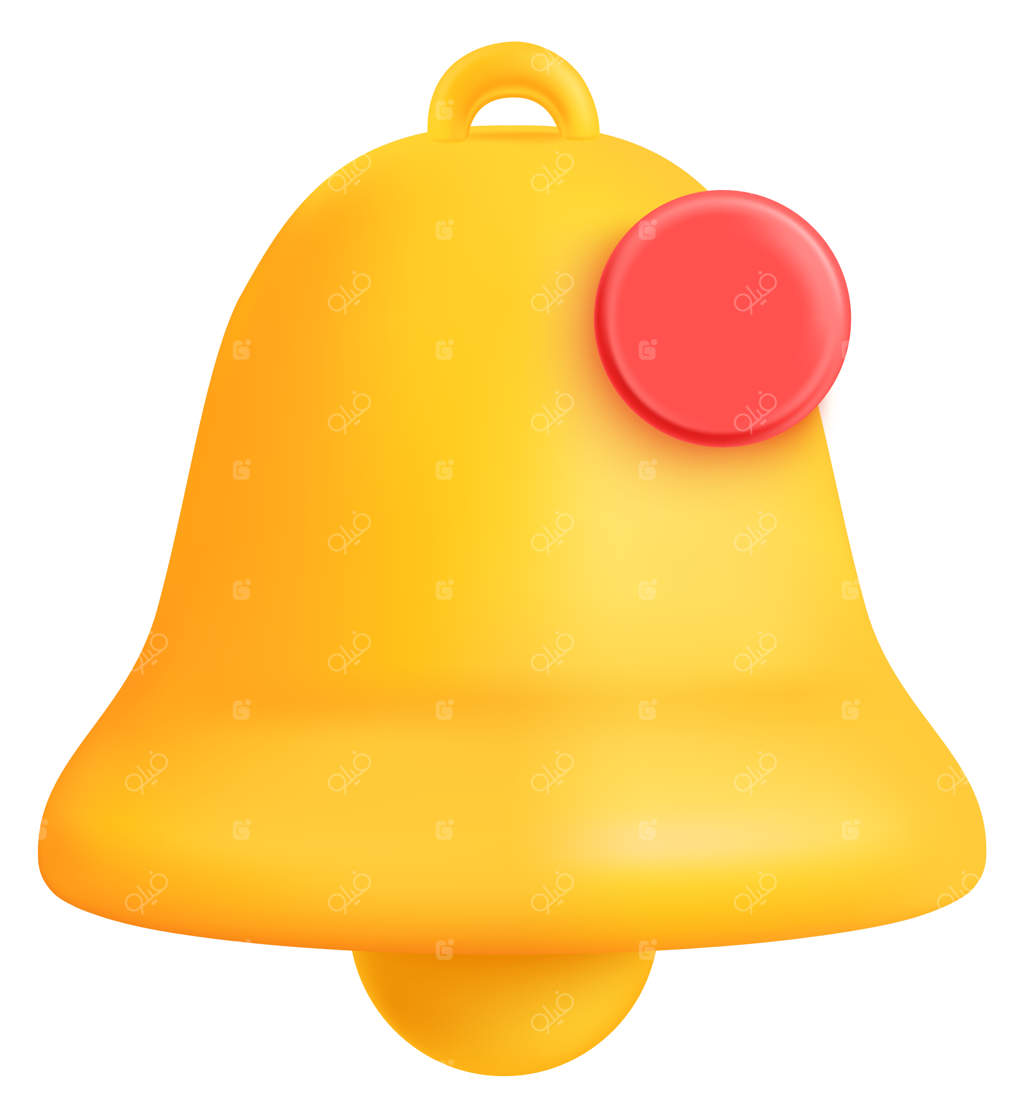 آیکون سه‌بعدی اعلان پیام در شبکه‌های اجتماعی